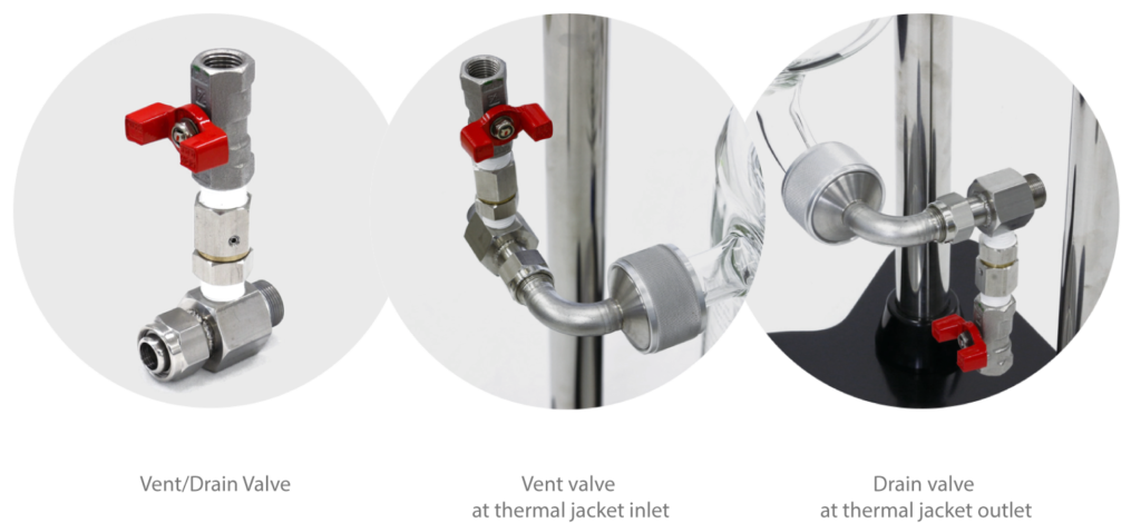 AGI_Glassplant Vent and drain valves